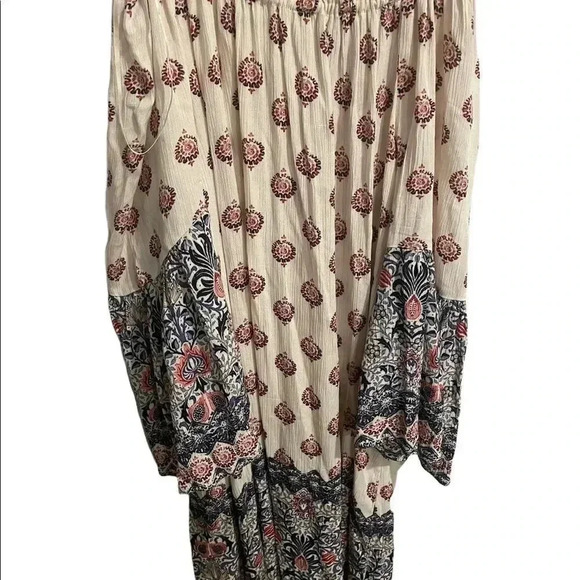 Style & Co casual tunic maxi multicolor dress boho size Small - Picture 4 of 8